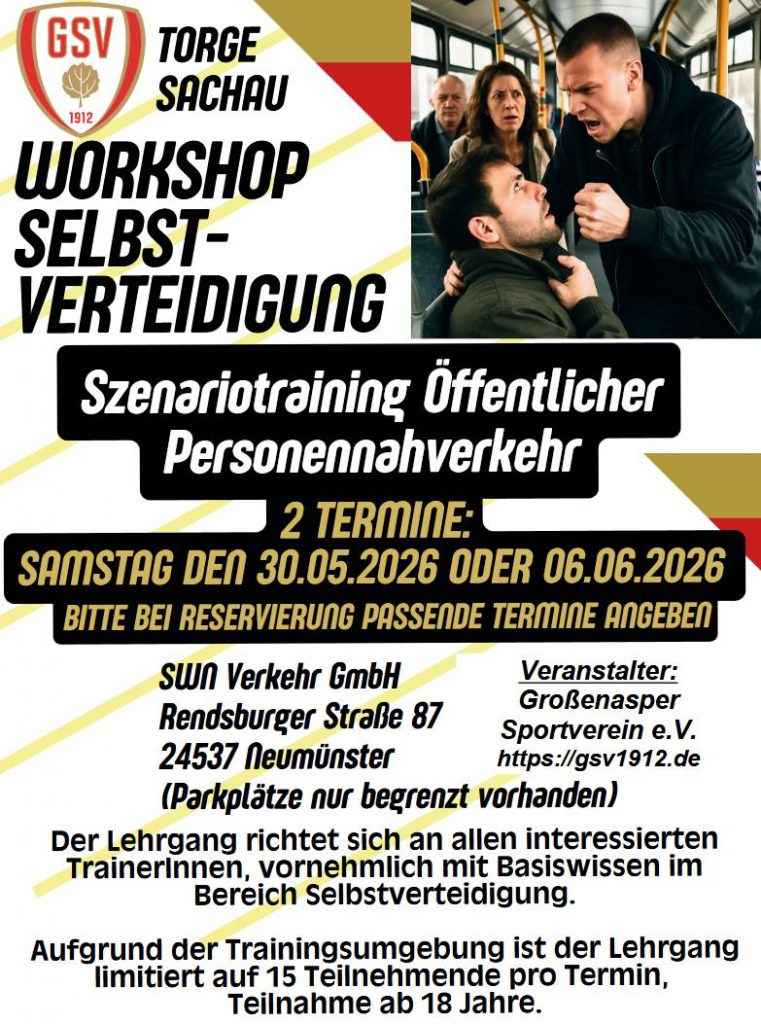 Flyer Workshop Selbstverteidigung